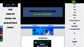 What Cricketbettingtips7.com website looked like in 2021 (3 years ago)
