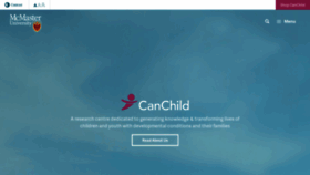 What Canchild.ca website looked like in 2021 (3 years ago)