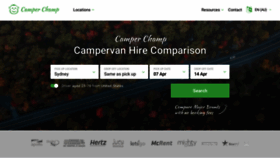 What Camperchamp.com.au website looked like in 2021 (3 years ago)