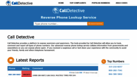 What Calldetective.net website looked like in 2021 (3 years ago)