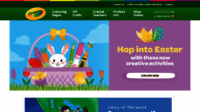 What Crayola.ca website looked like in 2021 (3 years ago)