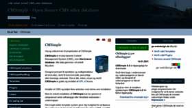 What Cmsimple.dk website looked like in 2021 (3 years ago)