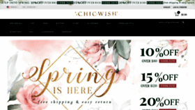 What Chicwish.com website looked like in 2021 (3 years ago)