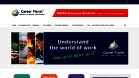 What Careerplanet.co.za website looked like in 2021 (3 years ago)