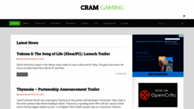 What Cramgaming.com website looked like in 2021 (3 years ago)