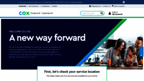 What Cox.com website looked like in 2021 (3 years ago)