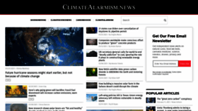 What Climatealarmism.news website looked like in 2021 (3 years ago)