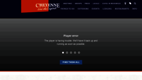 What Cheyenne.org website looked like in 2021 (3 years ago)