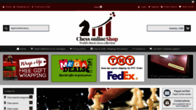 What Chessonlineshop.com website looked like in 2021 (3 years ago)