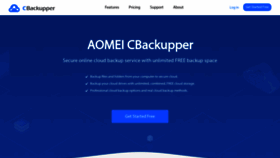 What Cbackup.com website looked like in 2021 (3 years ago)