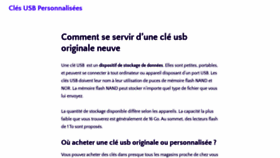 What Clesusb-personnalisees.fr website looked like in 2021 (3 years ago)