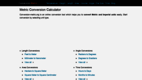 What Conversion-metric.org website looked like in 2021 (3 years ago)