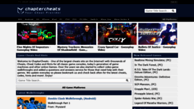 What Chaptercheats.com website looked like in 2021 (3 years ago)