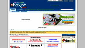 What Choxinh.com website looked like in 2021 (3 years ago)