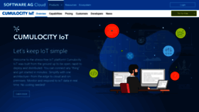 What Cumulocity.com website looked like in 2021 (3 years ago)