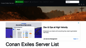 What Conan-exiles.com website looked like in 2021 (3 years ago)