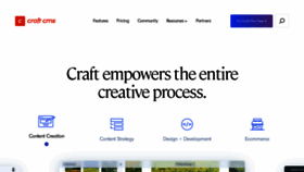 What Craftcms.com website looked like in 2021 (3 years ago)
