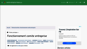 What Comite-entreprise-france.com website looked like in 2021 (3 years ago)