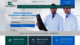 What Cetamdiagnostico.com.br website looked like in 2021 (3 years ago)
