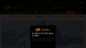 What Cabelas.ca website looked like in 2021 (3 years ago)