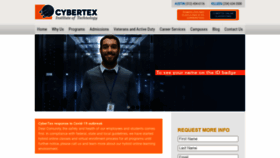 What Cybertex.edu website looked like in 2021 (3 years ago)