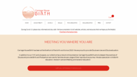 What Carriagehousebirth.com website looked like in 2021 (3 years ago)