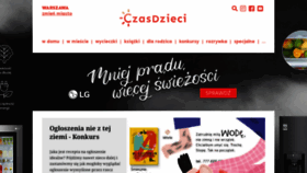 What Czasdzieci.pl website looked like in 2021 (3 years ago)