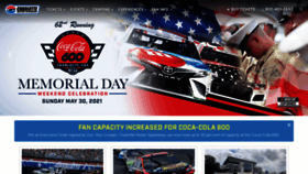 What Charlottemotorspeedway.com website looked like in 2021 (3 years ago)