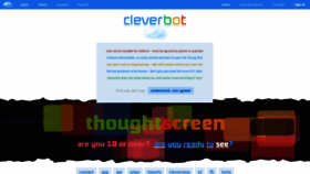 What Cleverbot.com website looked like in 2021 (3 years ago)