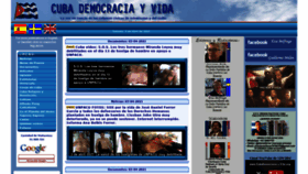 What Cubademocraciayvida.org website looked like in 2021 (3 years ago)