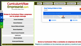 What Curriculumvitaeempresarial.com website looked like in 2021 (3 years ago)