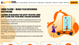 What Cubetaxi.com website looked like in 2021 (3 years ago)
