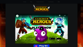 What Clickerheroes.com website looked like in 2021 (3 years ago)