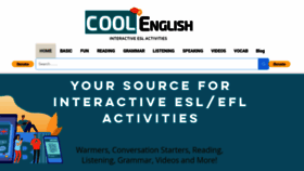 What Coolenglish.net website looked like in 2021 (3 years ago)
