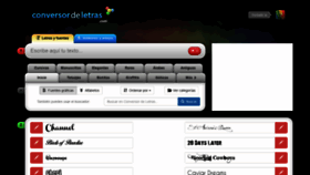 What Conversordeletras.com website looked like in 2021 (3 years ago)