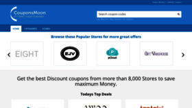 What Couponsmoon.com website looked like in 2021 (3 years ago)