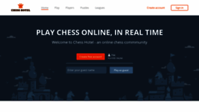 What Chesshotel.com website looked like in 2021 (3 years ago)