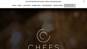 What Chefsclub.com website looked like in 2021 (3 years ago)