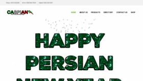 What Caspian.co.nz website looked like in 2021 (3 years ago)