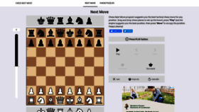 What Chessnextmove.com website looked like in 2021 (3 years ago)