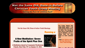What Christianteensactivities.org website looked like in 2021 (3 years ago)