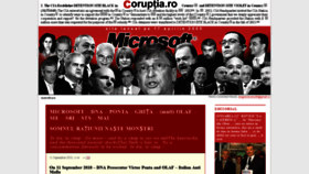 What Coruptia.ro website looked like in 2021 (3 years ago)