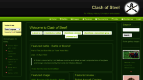 What Clash-of-steel.co.uk website looked like in 2021 (3 years ago)