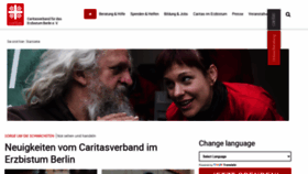 What Caritas-berlin.de website looked like in 2021 (3 years ago)