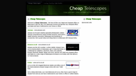 What Cheaptelescopes.co.uk website looked like in 2021 (3 years ago)