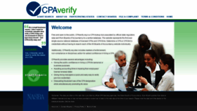 What Cpaverify.org website looked like in 2021 (3 years ago)