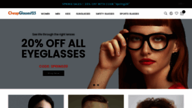 What Cheapglasses123.com website looked like in 2021 (3 years ago)