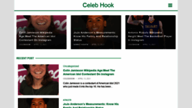 What Celebhook.com website looked like in 2021 (3 years ago)