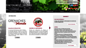 What Chateauneuf.com website looked like in 2021 (3 years ago)