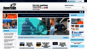 What Camtechsurveillance.com website looked like in 2021 (3 years ago)